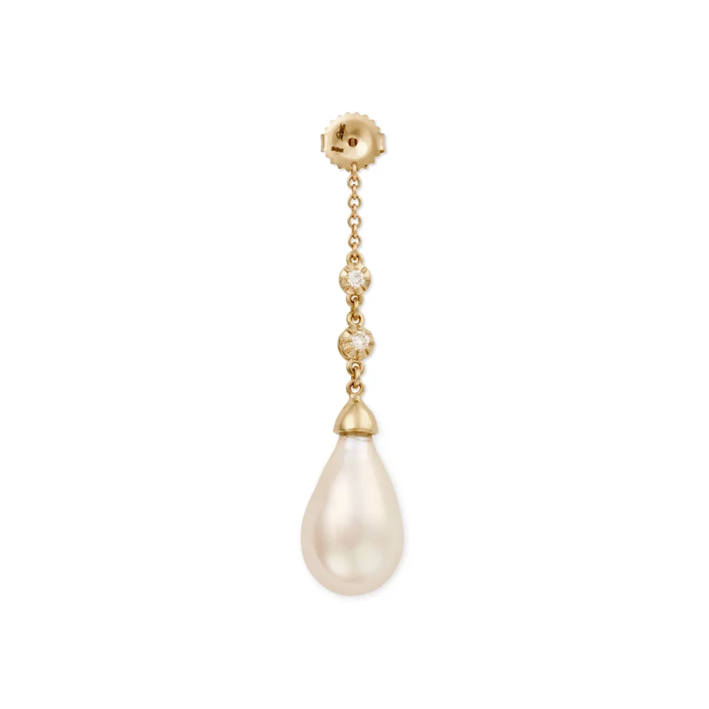 Diamond + Pearl Earring Back